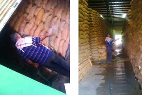 Are rice sacks moisturized so that it can be sold to alcohol plants??