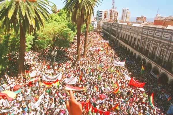 People who won first-ever water revolt in Bolivia!