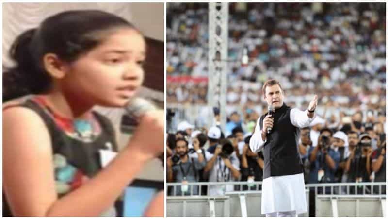 ராகுல்காந்தியை சிறுமி திணறடித்ததாக புரளி ! வெளியிட்ட பிரபல பத்திரிகை.