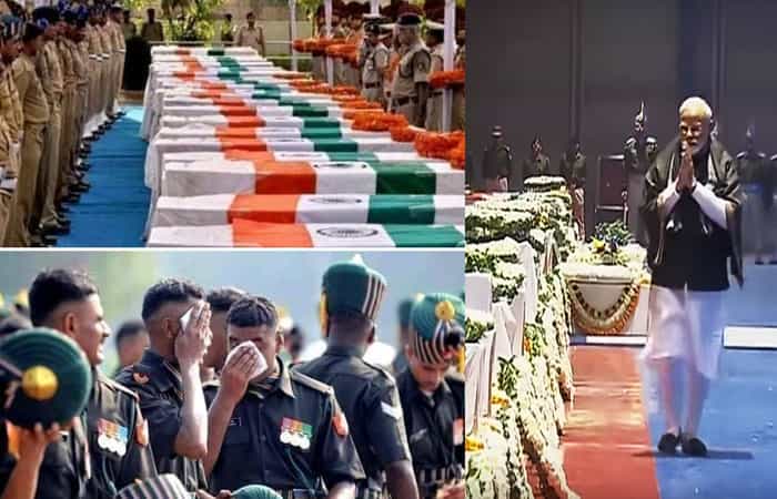 இறந்த வீரர்களின் சவப்பெட்டிகள் என பரவும் படங்கள் உண்மையா?