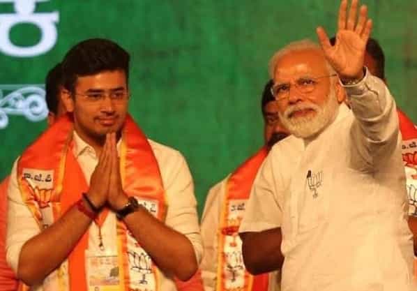 பாஜகவின் எம்பியான தேஜஸ்வி சூர்யா அரசியல் பின்புலம் இல்லாதவரா ?