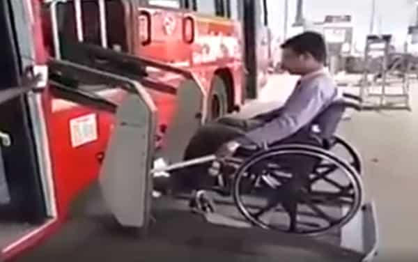 மாற்றுத்திறனாளிகள் பயணிப்பதற்கான சென்னை மாநகர பேருந்தின் சோதனை வீடியோ!