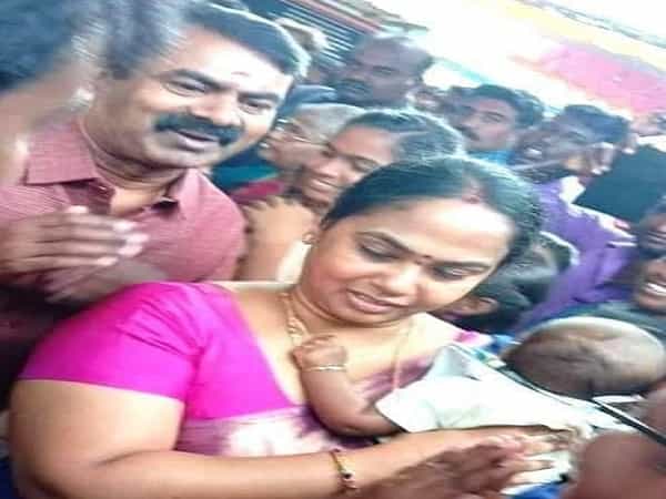 அத்திவரதரை தன் குடும்பத்துடன் சென்று தரிசித்தாரா சீமான் ?