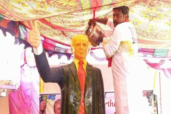டொனால்டு டிரம்ப்க்கு சிலை வைத்த இந்தியர்| எங்கு ? எப்பொழுது ?