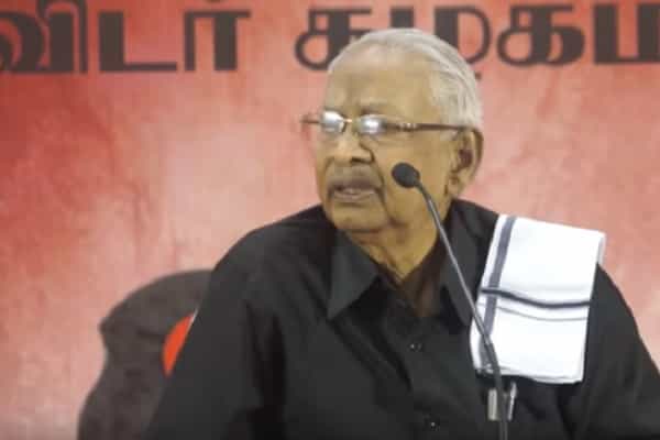 ராமரின் படத்தை பெரியார் செருப்பால் அடித்ததாக கீ.வீரமணி ஒப்புக்கொண்டாரா ?