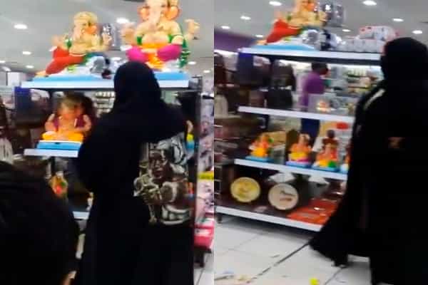 விநாயகர் சிலையை உடைத்த முஸ்லீம் பெண்| நடவடிக்கை எடுத்த பக்ரைன் போலீஸ்.