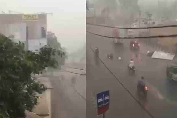 மழையில் விளம்பர பலகை விழுந்து விபத்து நிகழும் வீடியோ சென்னை இல்லை !