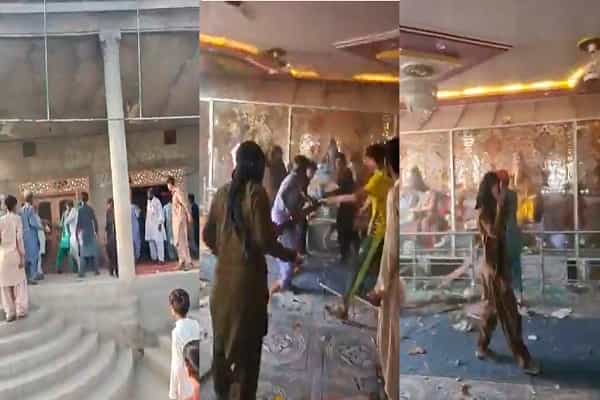 வைரலாகும் பாகிஸ்தானில் சூறையாடப்பட்ட இந்து கோவிலின் வீடியோ.. என்ன நடந்தது ?