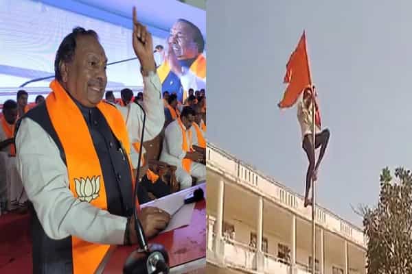 காவிக் கொடி எதிர்காலத்தில் தேசியக் கொடியாக மாறலாம் : கர்நாடகா பாஜக அமைச்சர் !