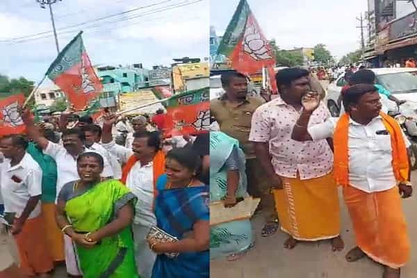 கைதே ஆகாத அண்ணாமலையை விடுதலை செய்ய சொல்லி பாஜகவினர் மறியல்.. எங்கு நிகழ்ந்தது ?