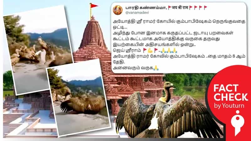 "அழிந்துவிட்ட ஜடாயு பறவைகள்" கூட்டம் அயோத்திக்கு வருவதாகப் பரப்பப்படும் பொய் !