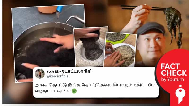 'கொட்டிய தலைமுடியை வீணாக்க வேண்டாம்.. உணவு சமைக்கலாம்..' எனப் பரவும் சீன கடற்பாசி உணவு வீடியோ!