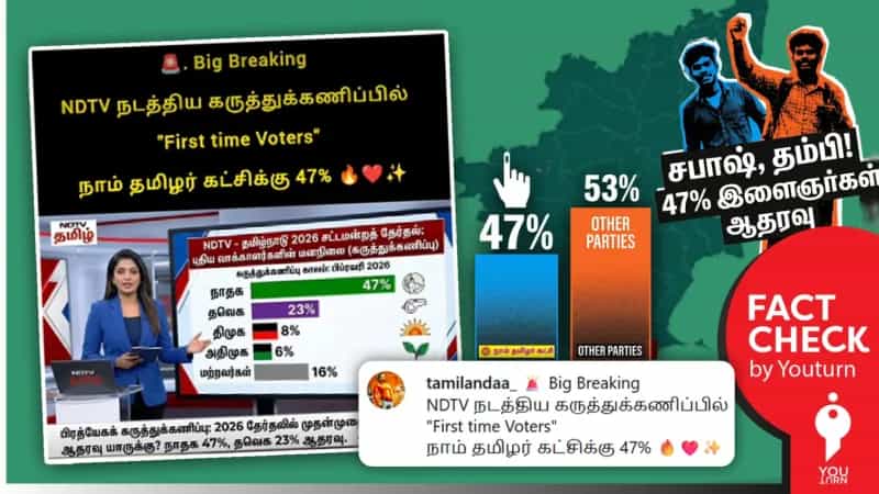 கணிசமான புதிய வாக்காளர்கள் நாம் தமிழர் கட்சியை ஆதரிக்கிறார்களா? ’NDTV தமிழ்’ கருத்து கணிப்பு?