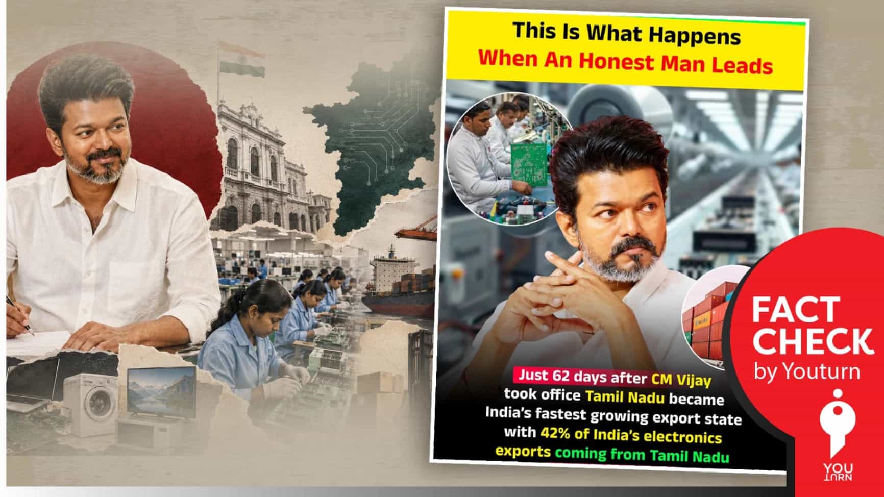 விஜய் முதல்வராக பதவியேற்ற 62 நாட்களில் தமிழ்நாட்டில் மின்னணு ஏற்றுமதி வளர்ந்துள்ளதா? ‘Karnataka Times’ பரப்பும் பொய் செய்தி!