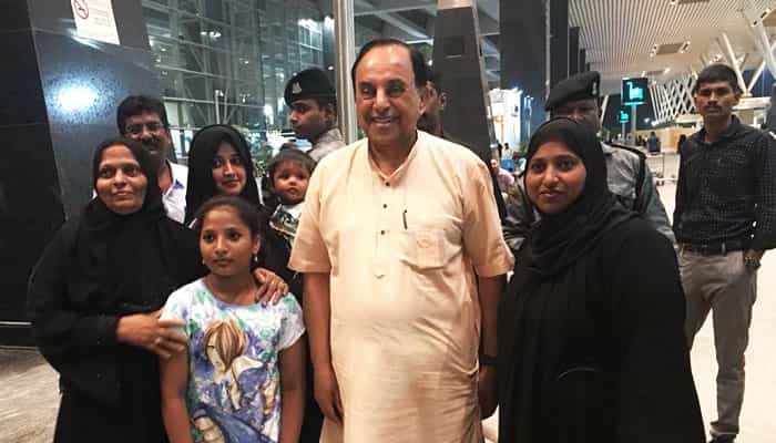 Is that Subramanian Swamy’s daughter and grandchild in the photo?