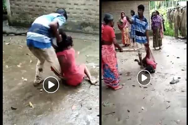இளம்பெண்ணை கொடூரமாக தாக்கும் வீடியோ | எங்கு நிகழ்ந்தது ?