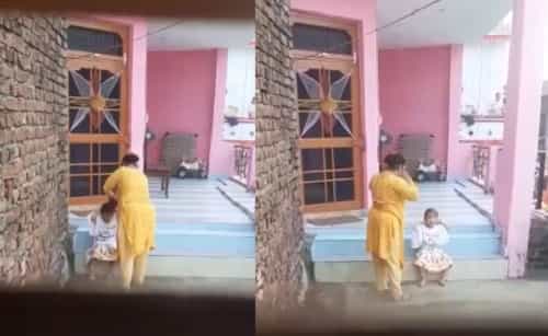 குழந்தையை கொடூரமாக தாக்கும் பெண்ணின் வைரல் வீடியோ| எங்கு நிகழ்ந்தது ?