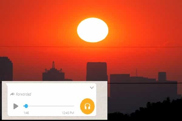 சூரிய ஒளி பட்டால் கொரோனா வருவதாக வாட்ஸ் அப் வதந்தி !