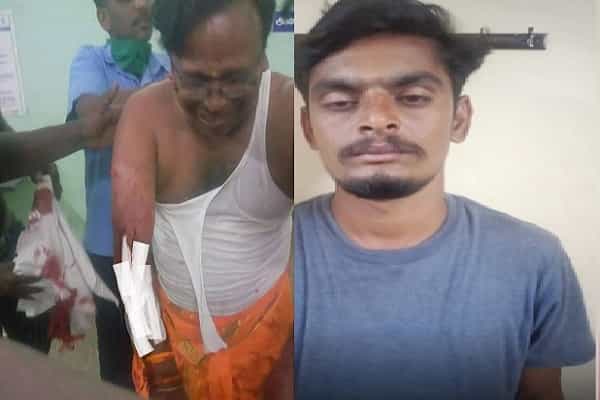 கட்சிப் பதவிக்காக தன்னைத் தானே வெட்டிக் கொண்ட இந்து மக்கள் கட்சி பிரமுகர் !