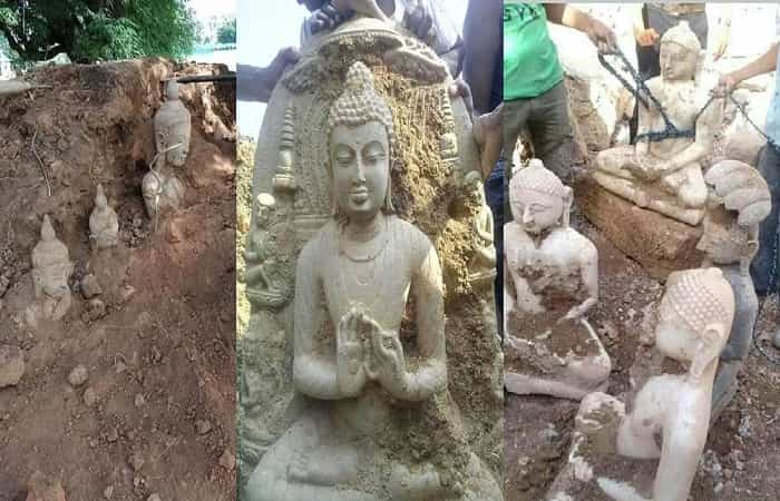 அயோத்தியில் கிடைத்த புத்த சிலைகள் என பரப்பப்படும் புகைப்படங்களின் உண்மைத்தன்மை !