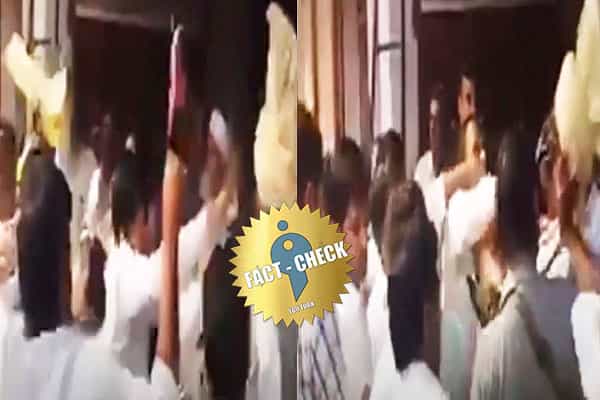 ஹரியானாவில் பிஜேபி எம்எல்ஏ முகத்தில் விவசாயிகள் சாணியை பூசும் வீடியோவா ?| உண்மை என்ன ?