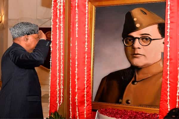 குடியரசுத் தலைவர் திறந்து வைத்தது நேதாஜியாக நடித்தவரின் ஓவியமா ?
