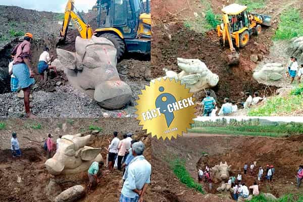 கர்நாடகாவில் பல்லாயிரம் ஆண்டுகள் பழமையான நந்தி சிலைகள் கிடைத்தனவா ?
