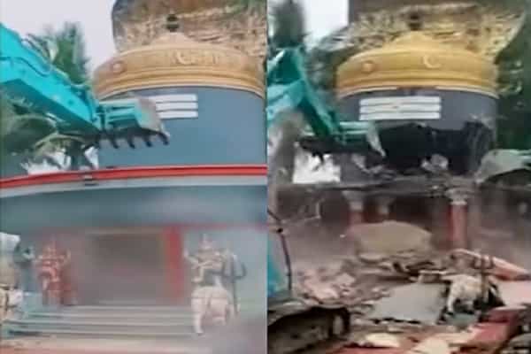 தனியார் ஆக்கிரமித்து கட்டிய கோவில் இடிப்பு.. பரபரப்பு காரணம்!