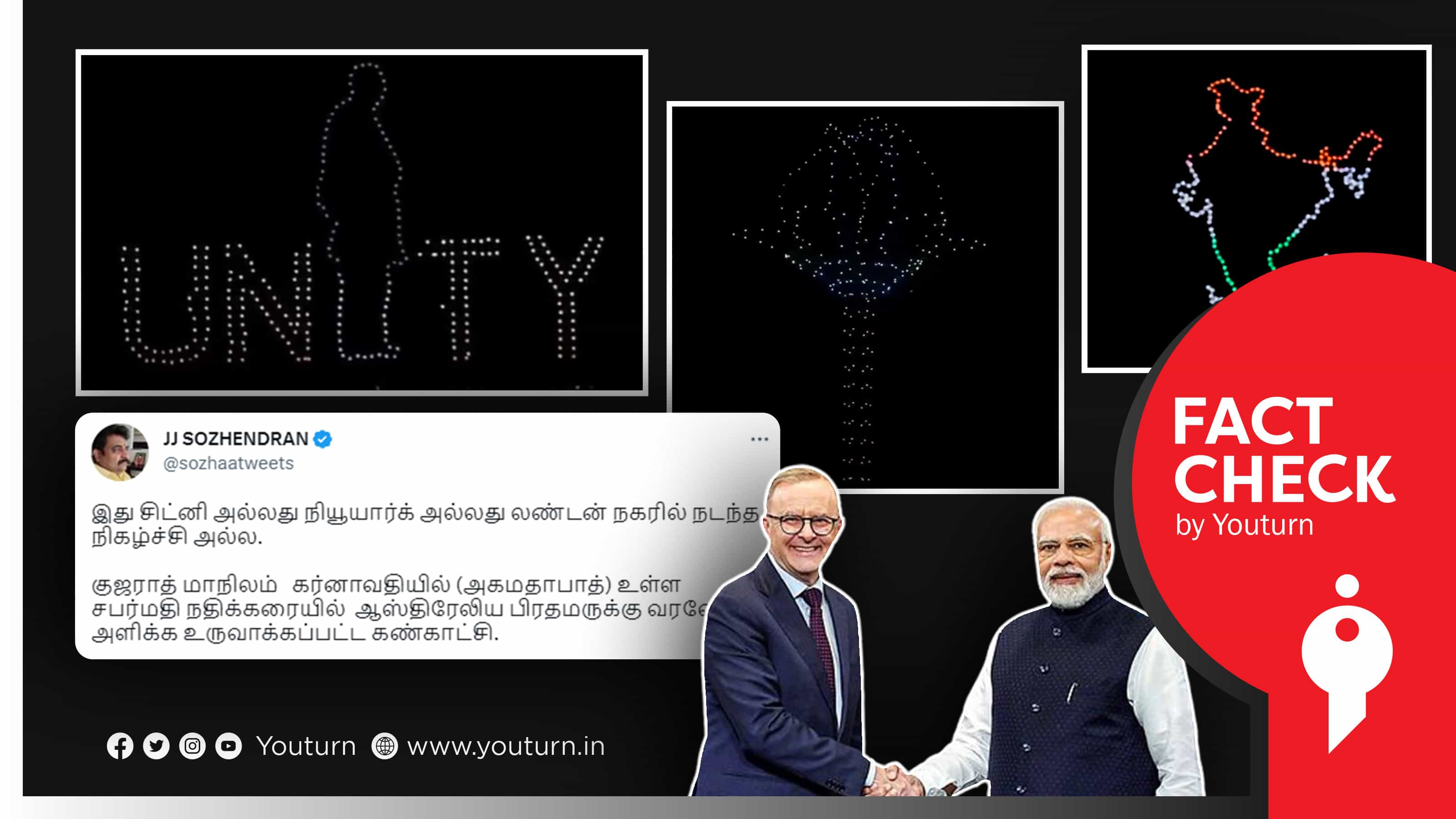 அகமதாபாத்தில் ஆஸ்திரேலிய பிரதமருக்கு வரவேற்பு அளிக்க உருவாக்கப்பட்ட கண்காட்சியா ?