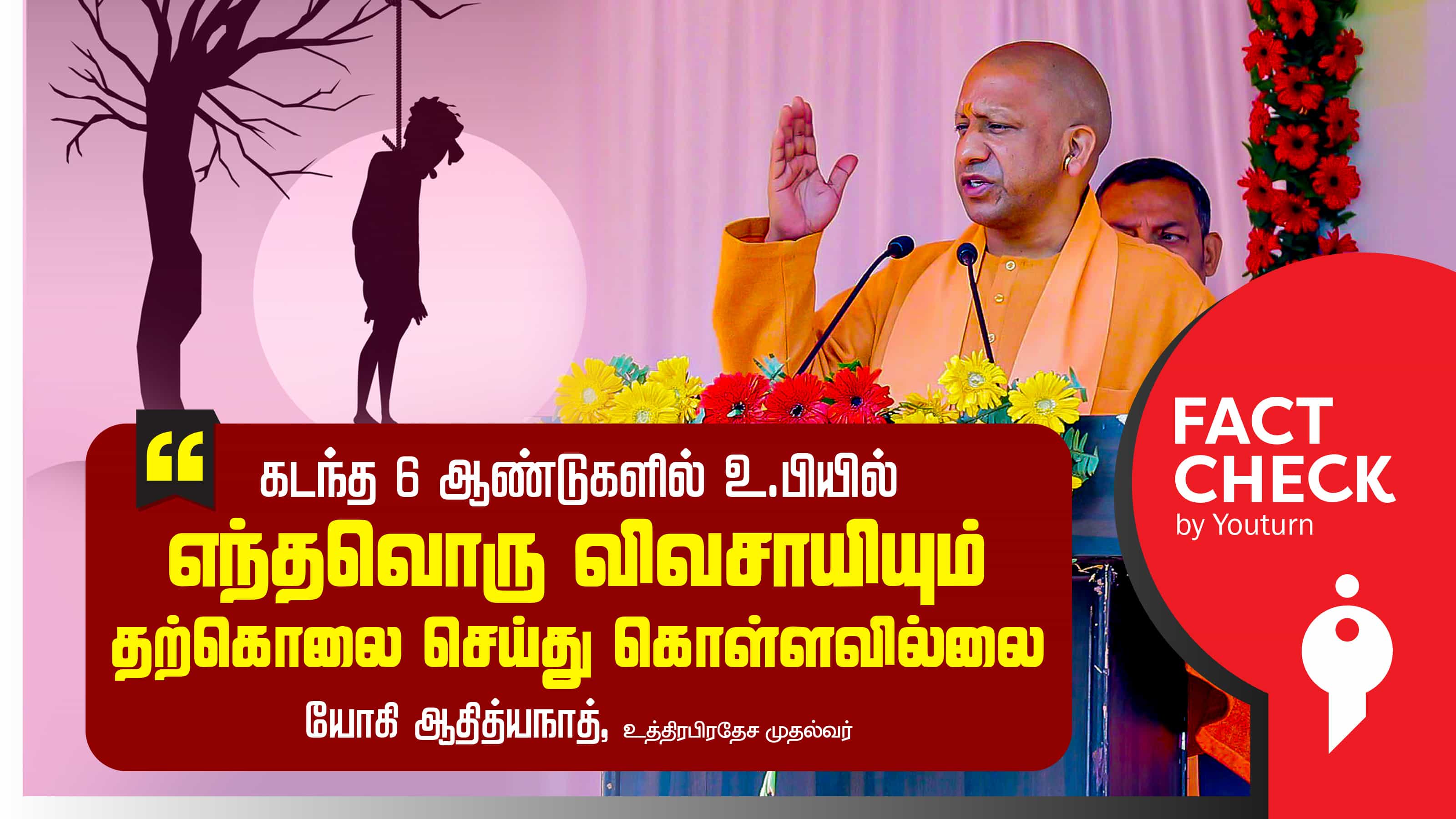 உ.பியில் கடந்த 6 ஆண்டுகளில் விவசாயிகள் தற்கொலையே செய்யவில்லை என யோகி ஆதித்யநாத் சொன்ன பொய் !