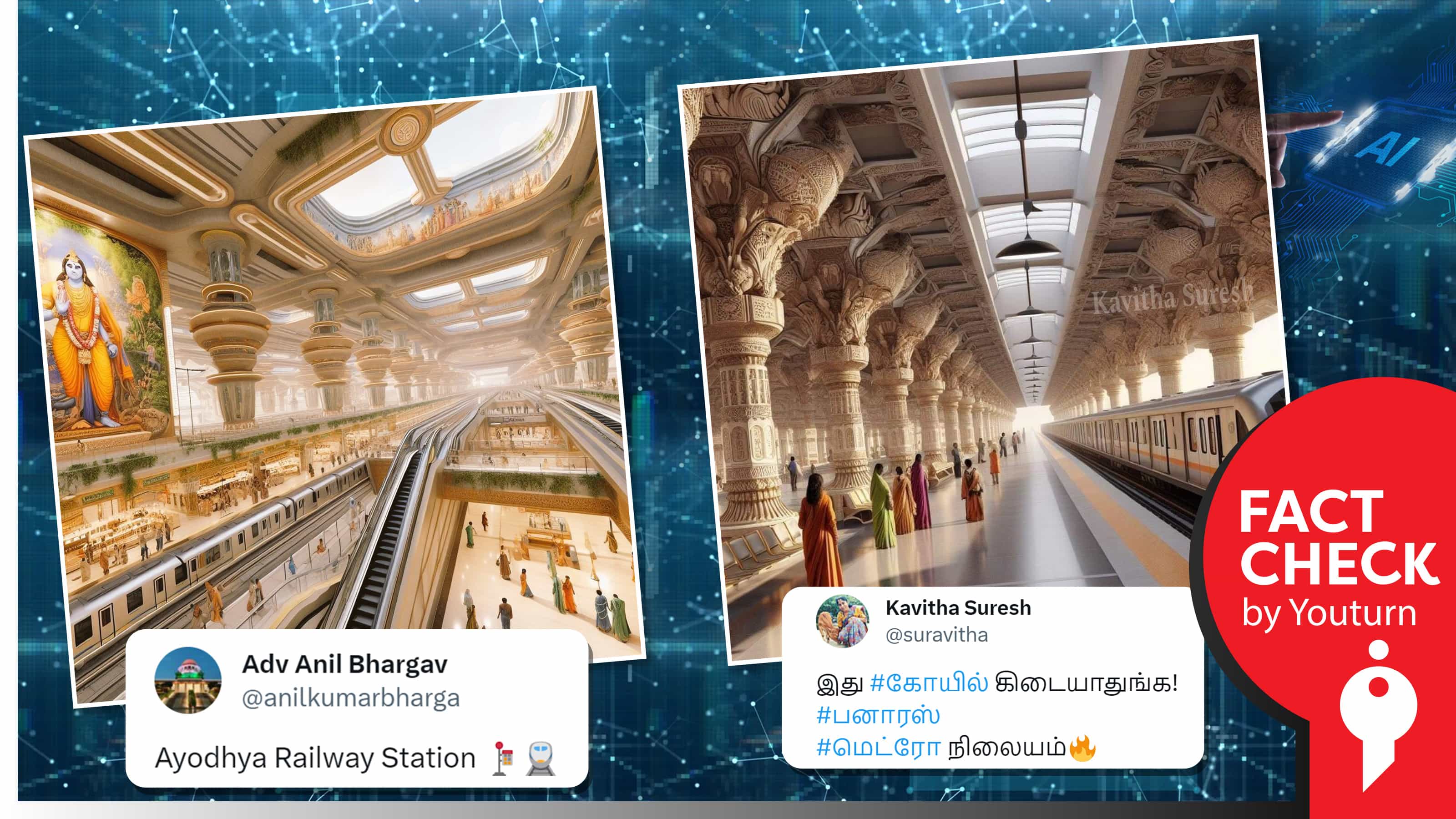 அயோத்தி மற்றும் பனாரஸ் ரயில் நிலையம் எனப் பரவும் AI படங்கள் !