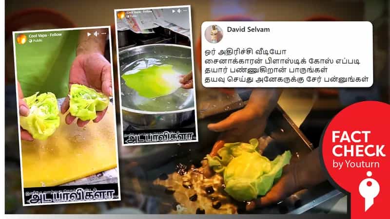 பிளாஸ்டிக் முட்டை கோஸ் எனத் தவறாகப் பரவும் விளம்பரத்திற்காகத் தயாரிக்கப்பட்ட உணவு மாதிரி !