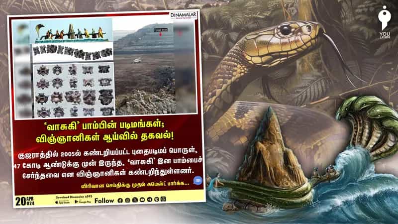 ’வாசுகி பாம்பு’ - புராண கதாப்பாத்திரத்தை உண்மையாக்க முயற்சி செய்யும் தினமலர்!